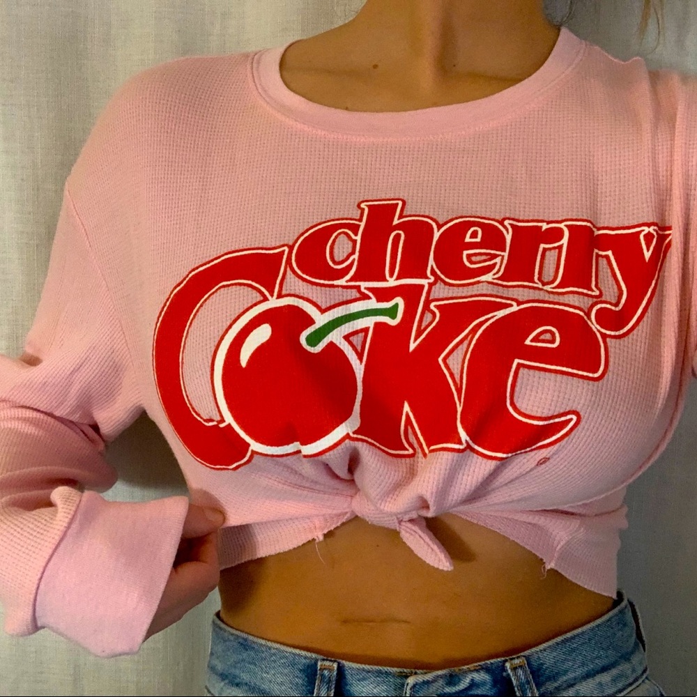 Cherry Coke Crop Top